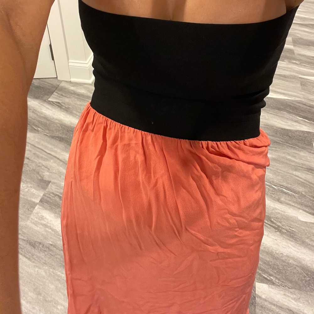 Black pink dress